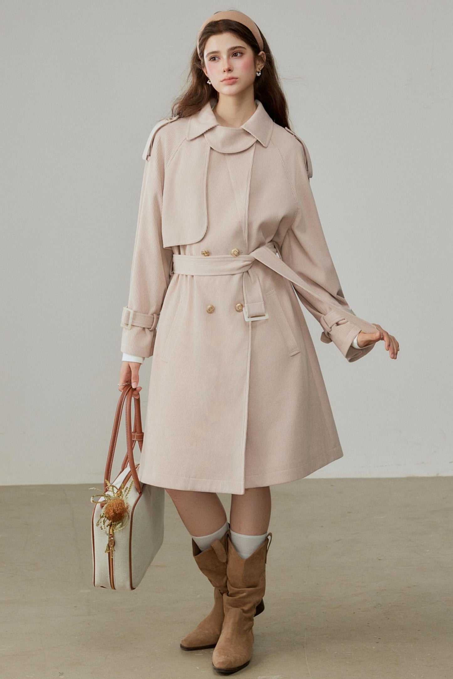 Winter Corduroy Long Coat