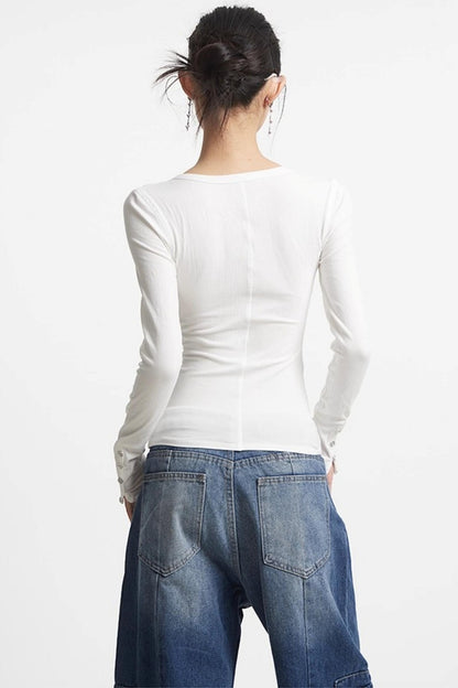 Stretch U-Neck Shirt