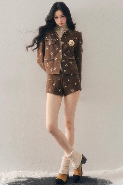 Little Fragrance Wool Jacket Set-Up