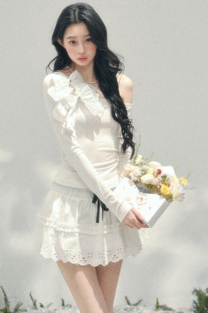 Morning Mist Off-Shoulder Top