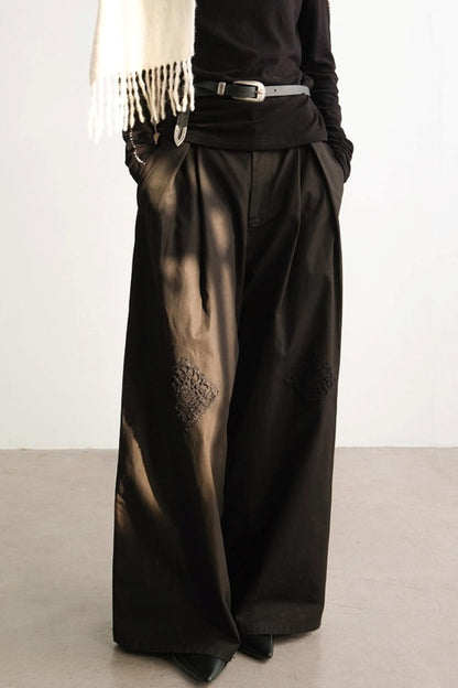 Handmade Crochet Wide-Leg Pants