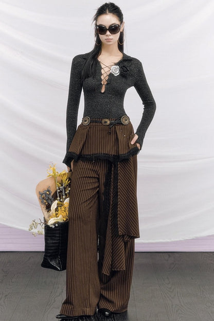 Rou Jing Detachable Brooch Top