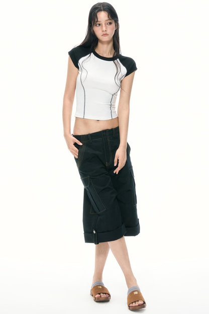 Chic Black White Top