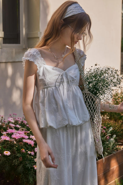 Skeleton V-Neck Ensemble Pants Set-Up