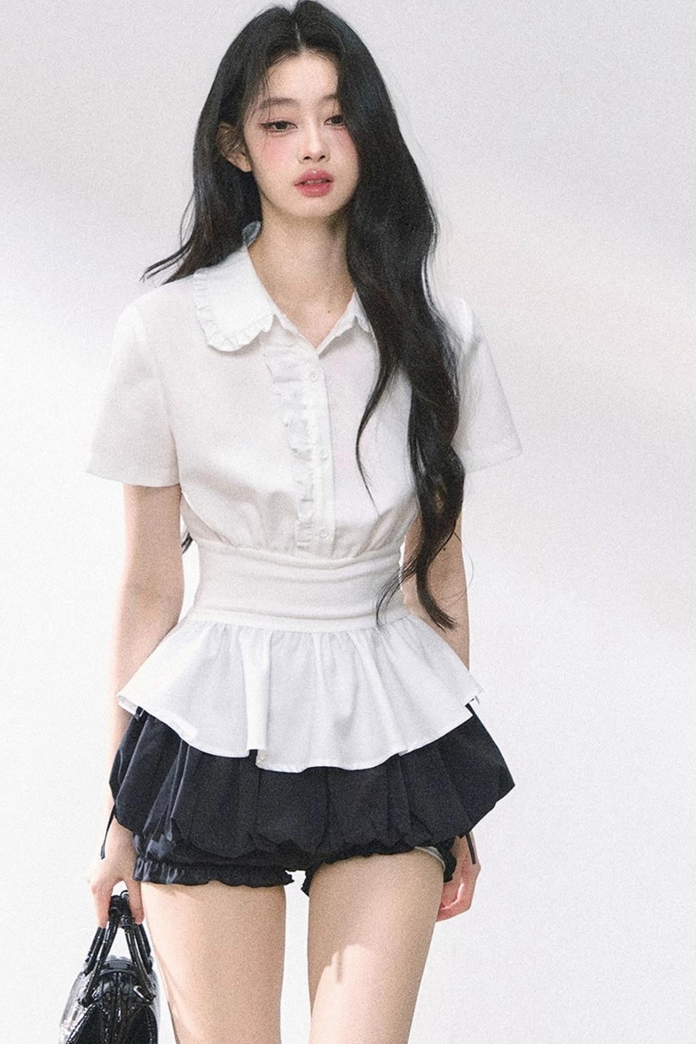 White Lotus Leaf Shirt