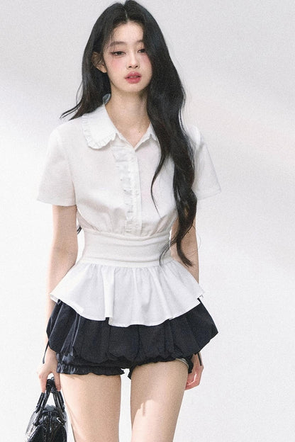 White Lotus Leaf Shirt