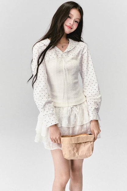 Patchwork Knit Shirt