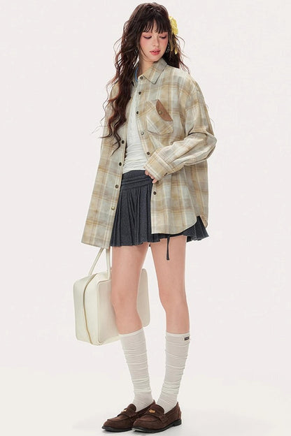 Pink Plaid Classic Shirt