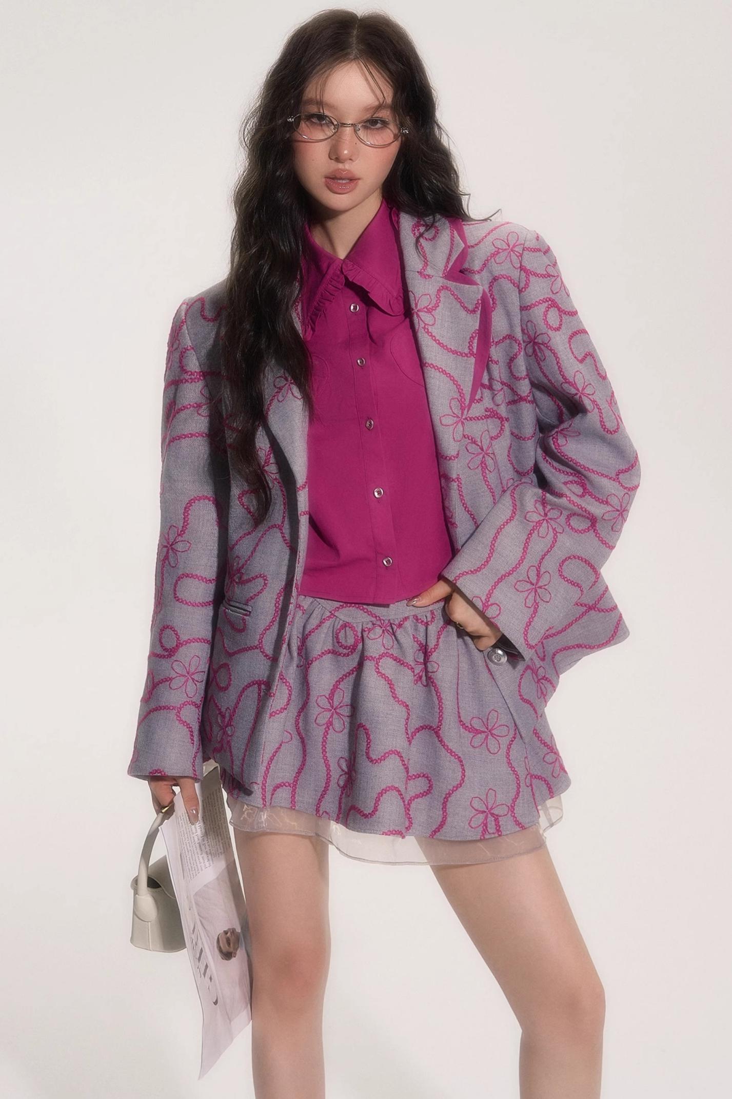 Sweetheart Loose Long-Sleeved Shirt