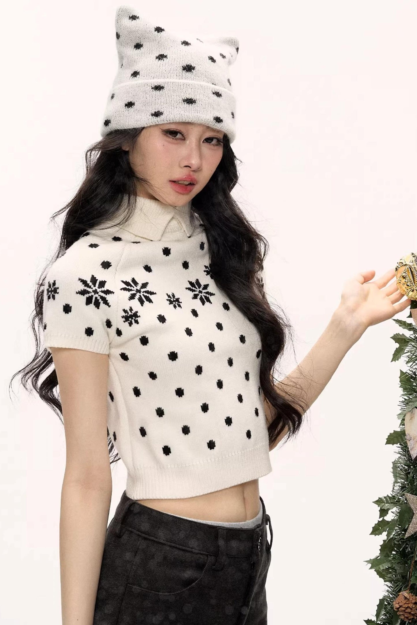 Rabbit Fur Cat Ear Hat