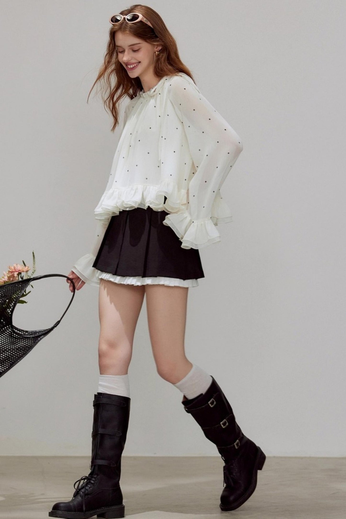 Autumn Ruffled Chiffon Shirt