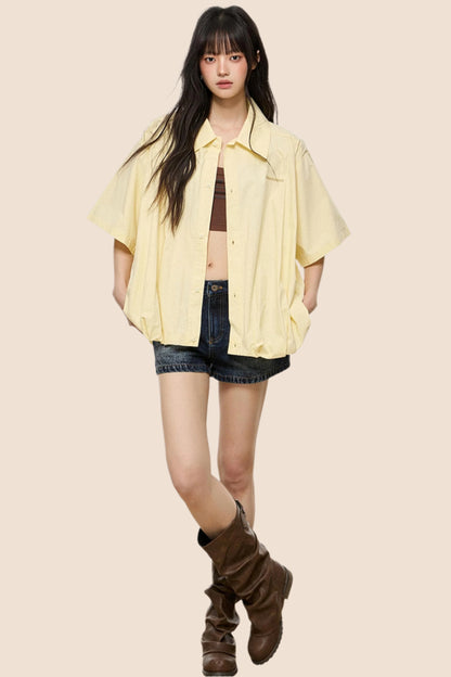 Retro Summer Short-Sleeve Shirt