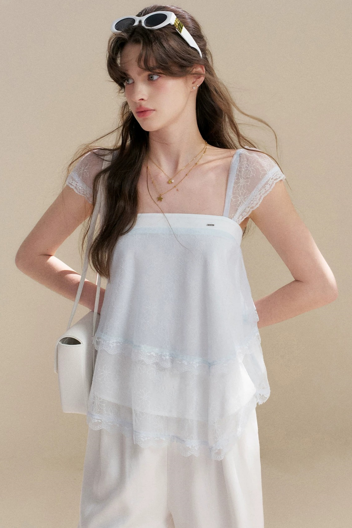 French Lace Irregular Camisole