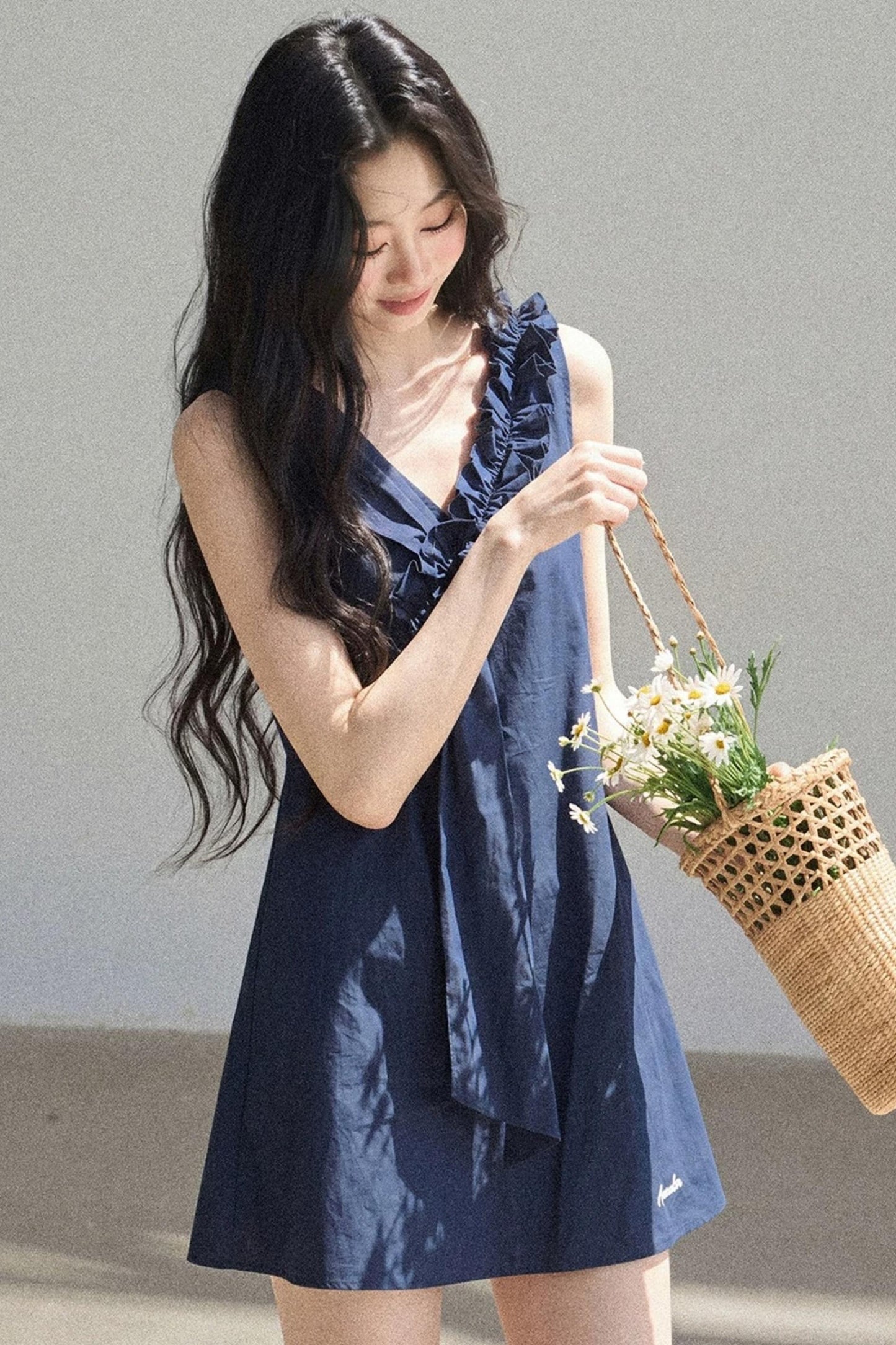 Seaside Breeze Ruffled Dress