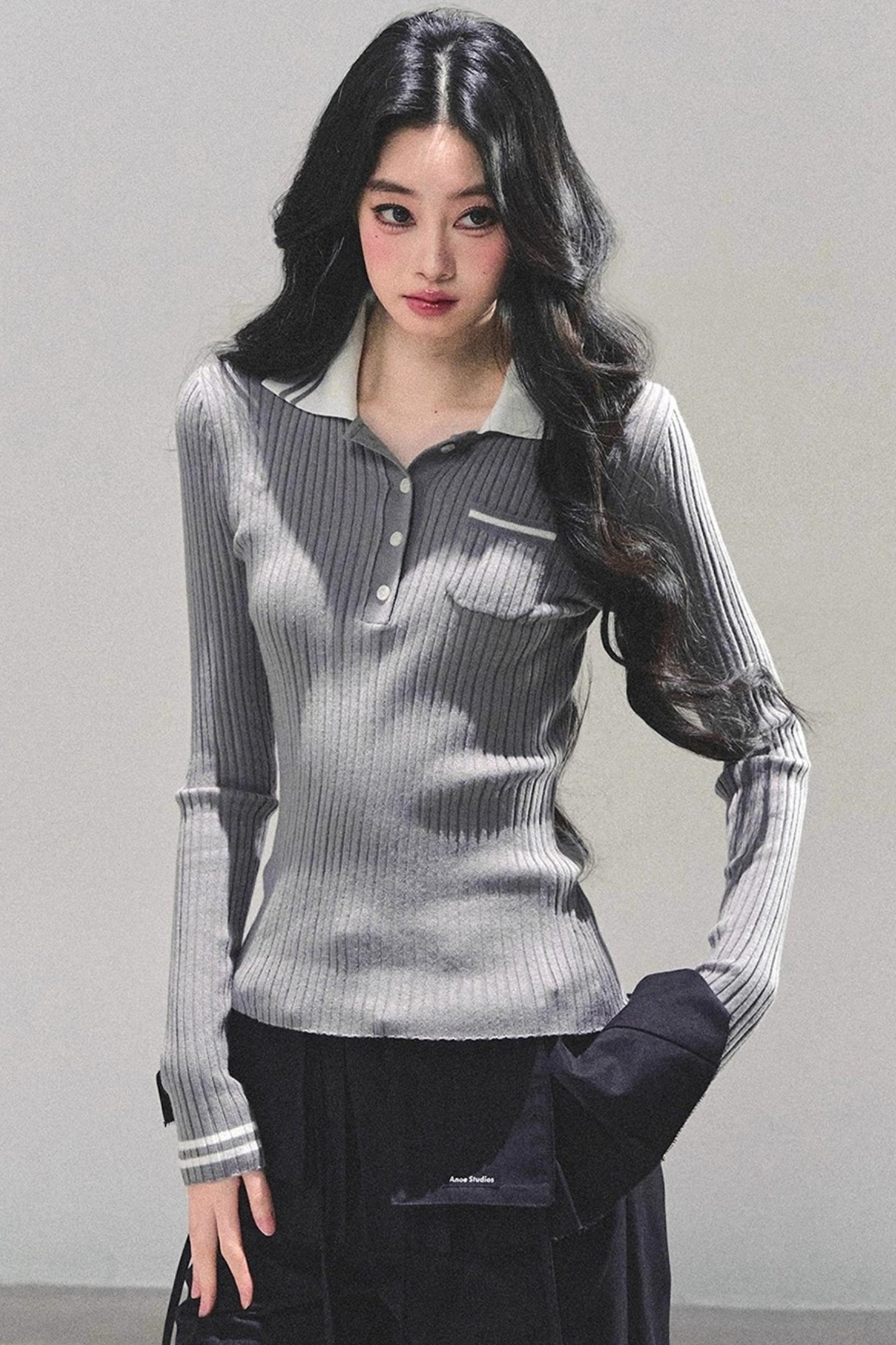 American Knit Polo Sweater