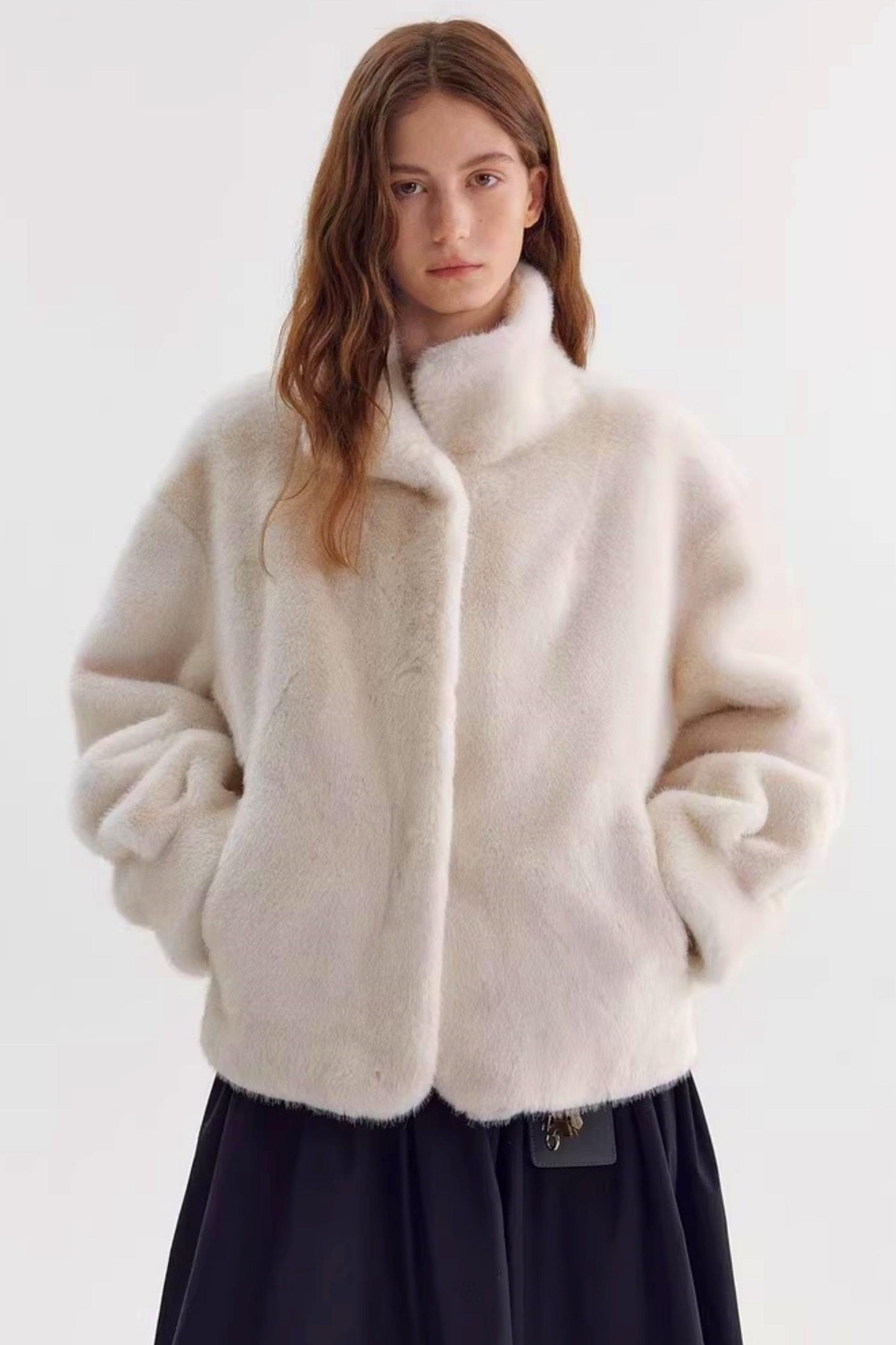 Faux Mink Fur Coat