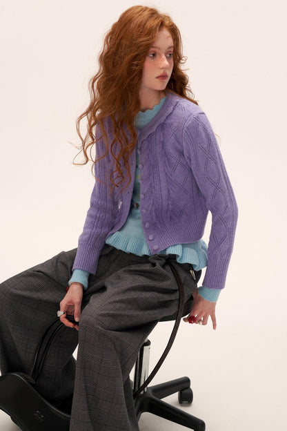 Gentle Knitted Cardigan Set-Up