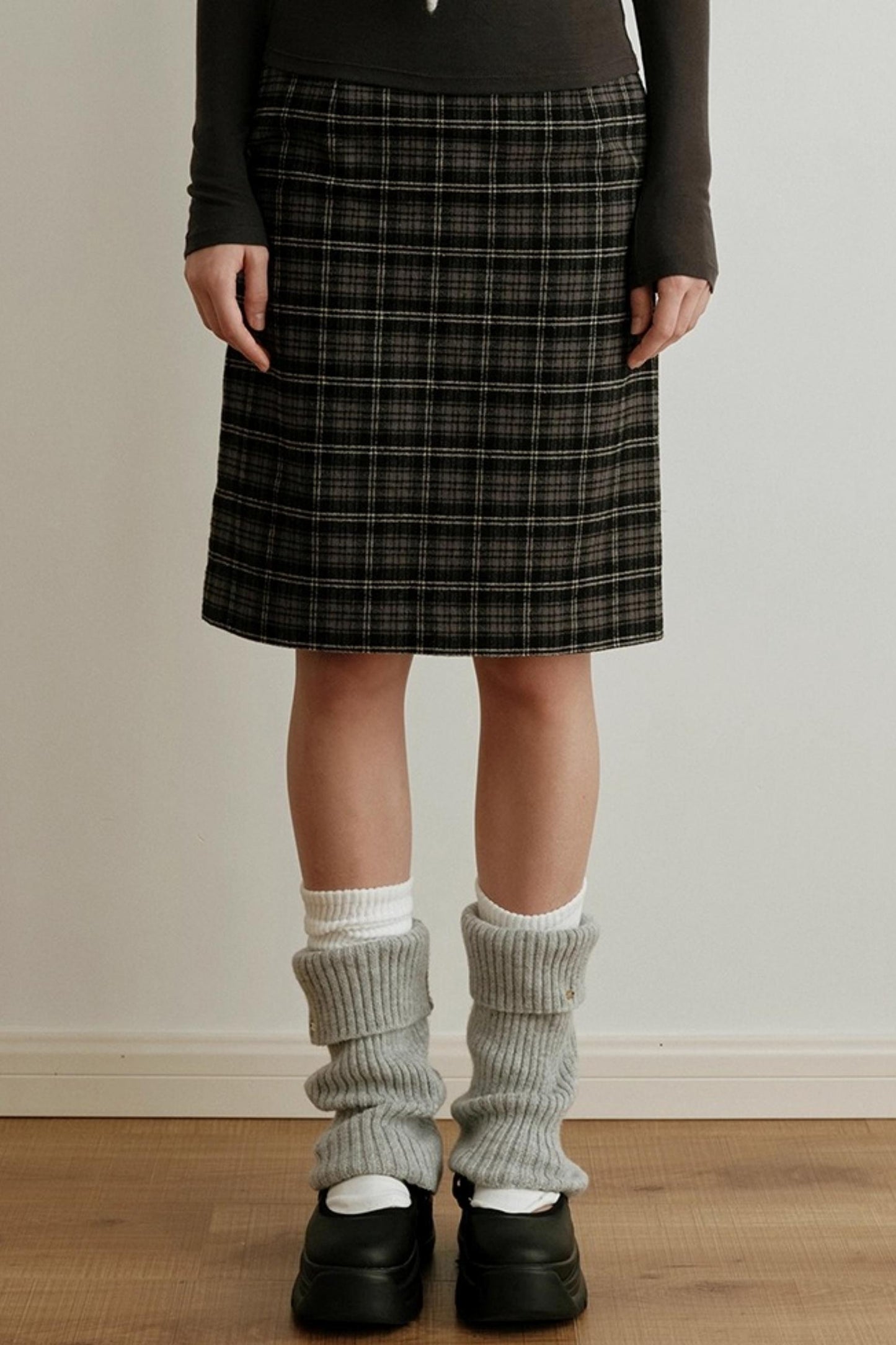 Gold Label Knitted Wool Blend Calf Sock Cover