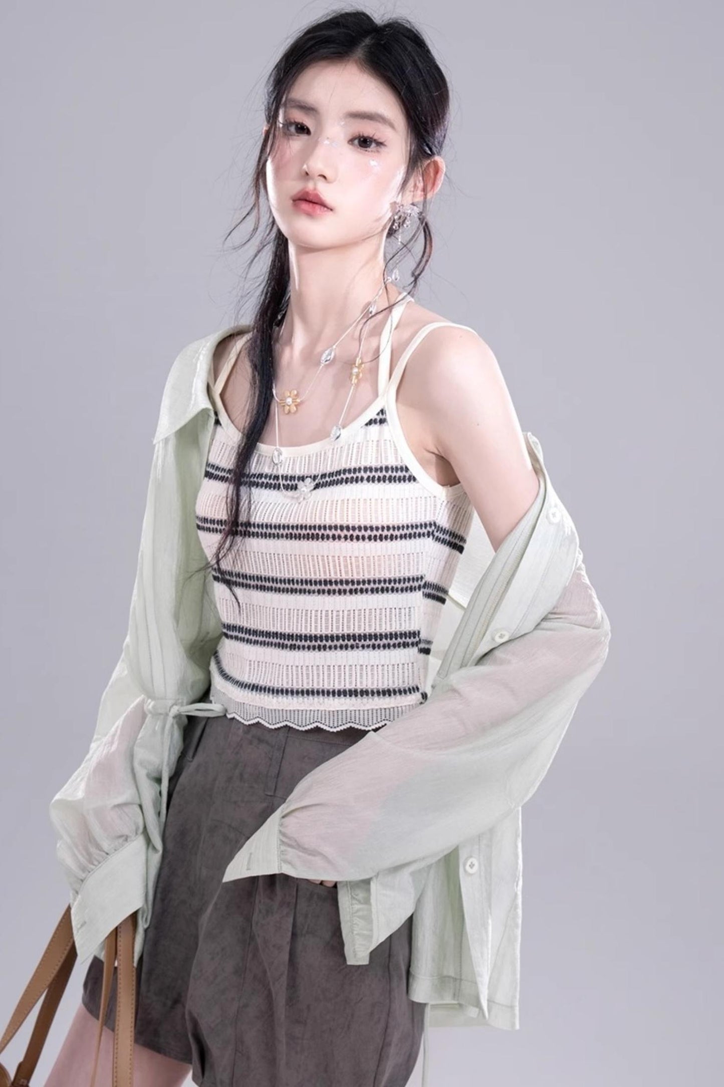 Breezy Glossy Tunic Shirt