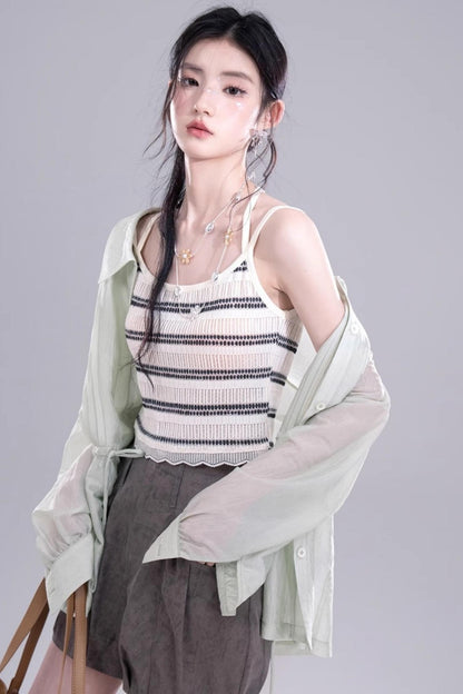 Breezy Glossy Tunic Shirt