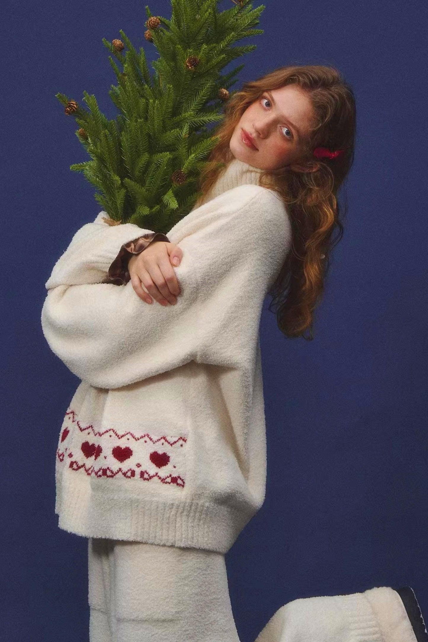 Gingerbread Fair Isle Knit Sweater Set-Up