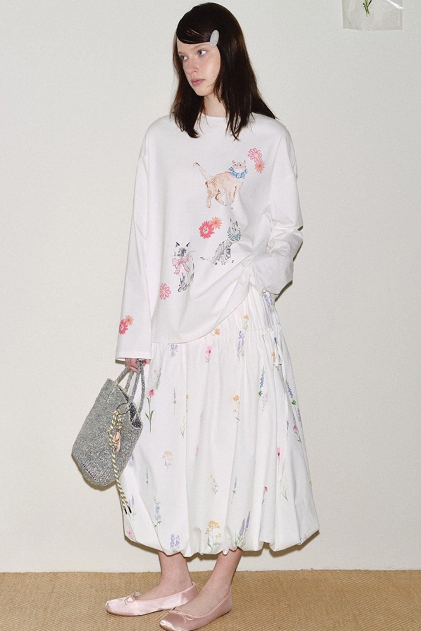 Custom Floral Long Sleeve Tee Set-Up