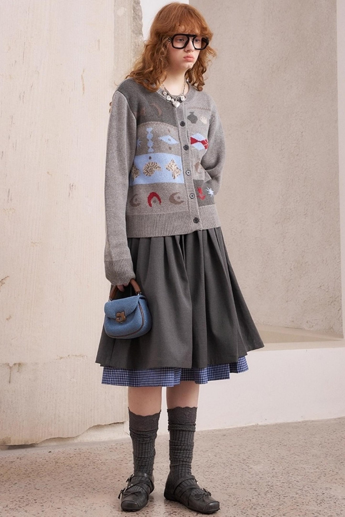 Fair Isle Slim Fit Cardigan