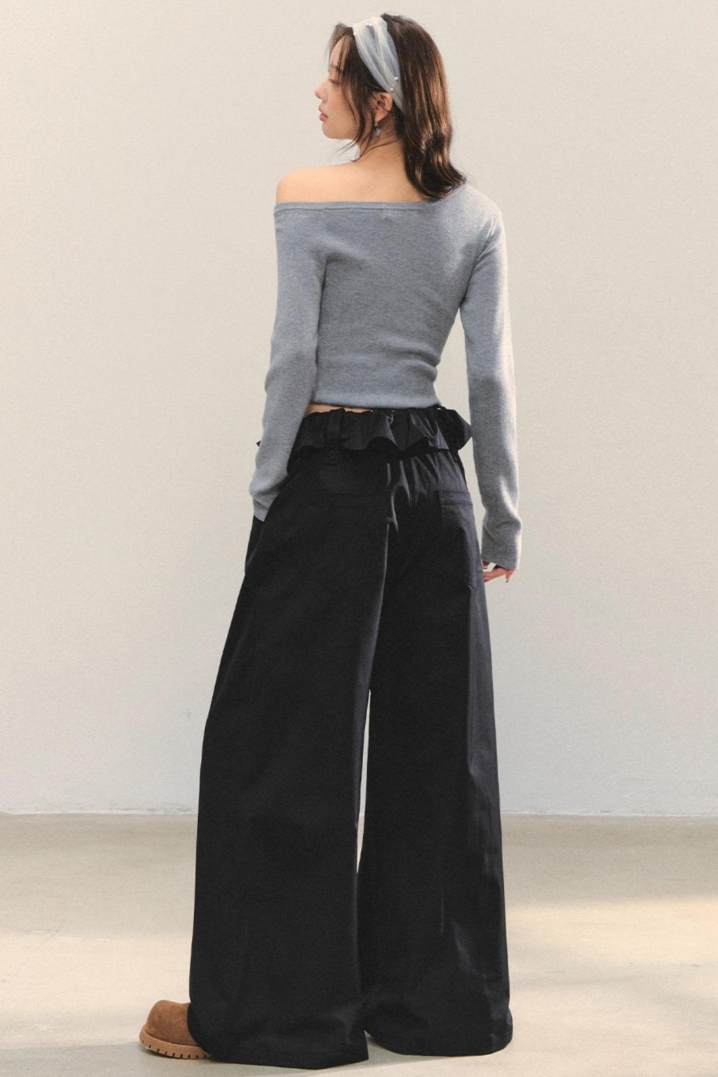 Asymmetrical Knit Base Layer Top