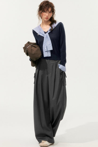 Vintage V-Neck Long Sleeve Top