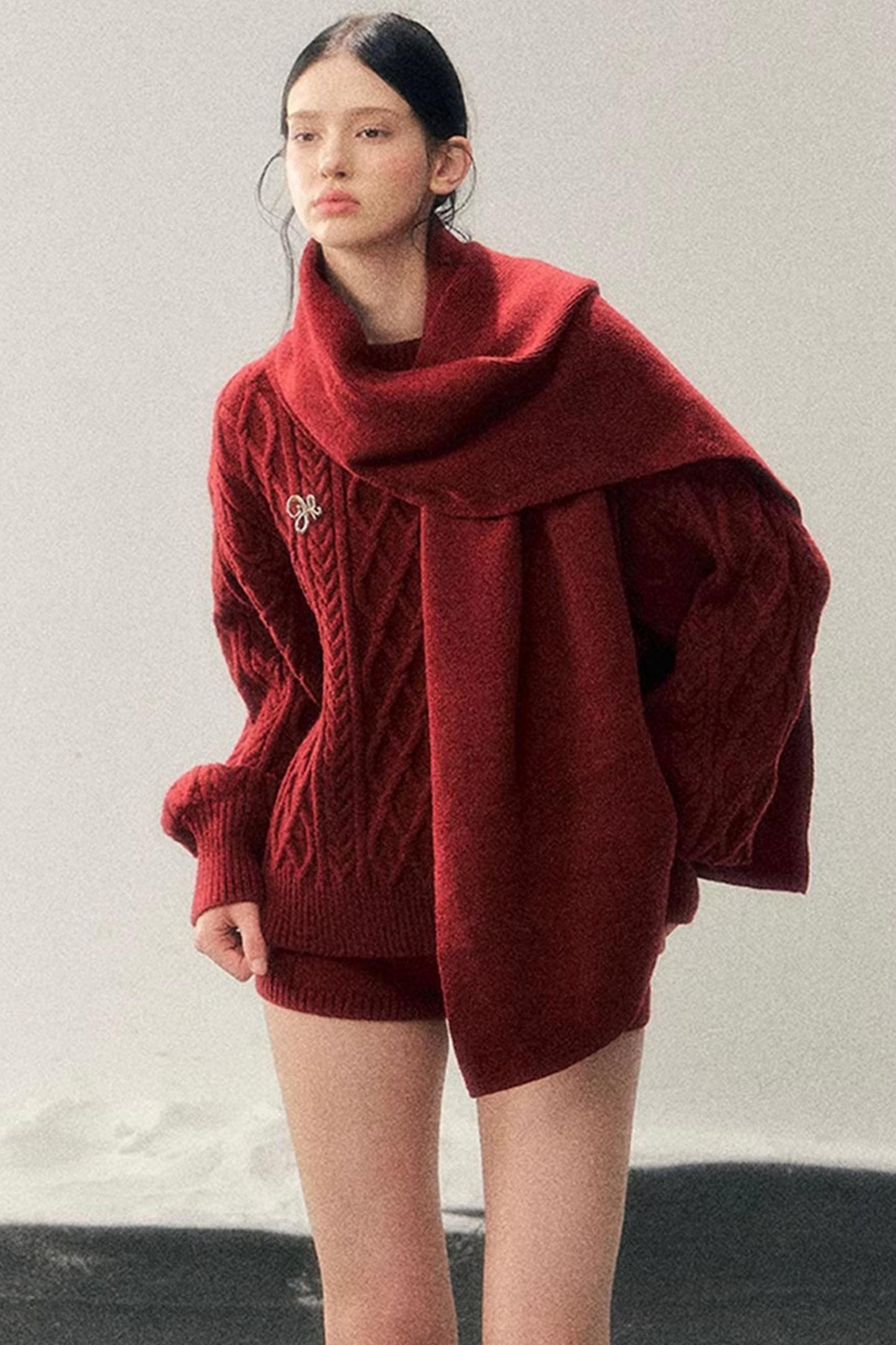 Zurich Knit Sweater Shorts Set-Up