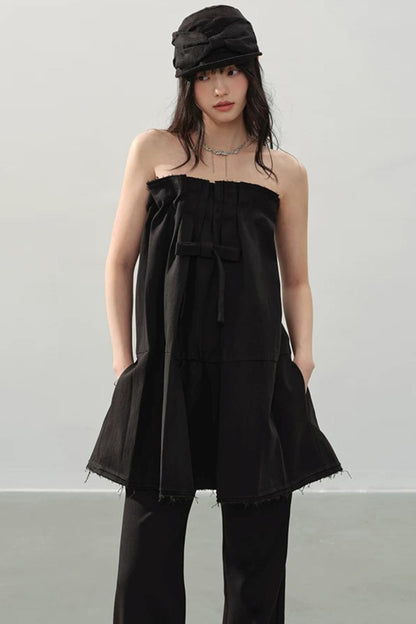 Midnight Love Bow Dress