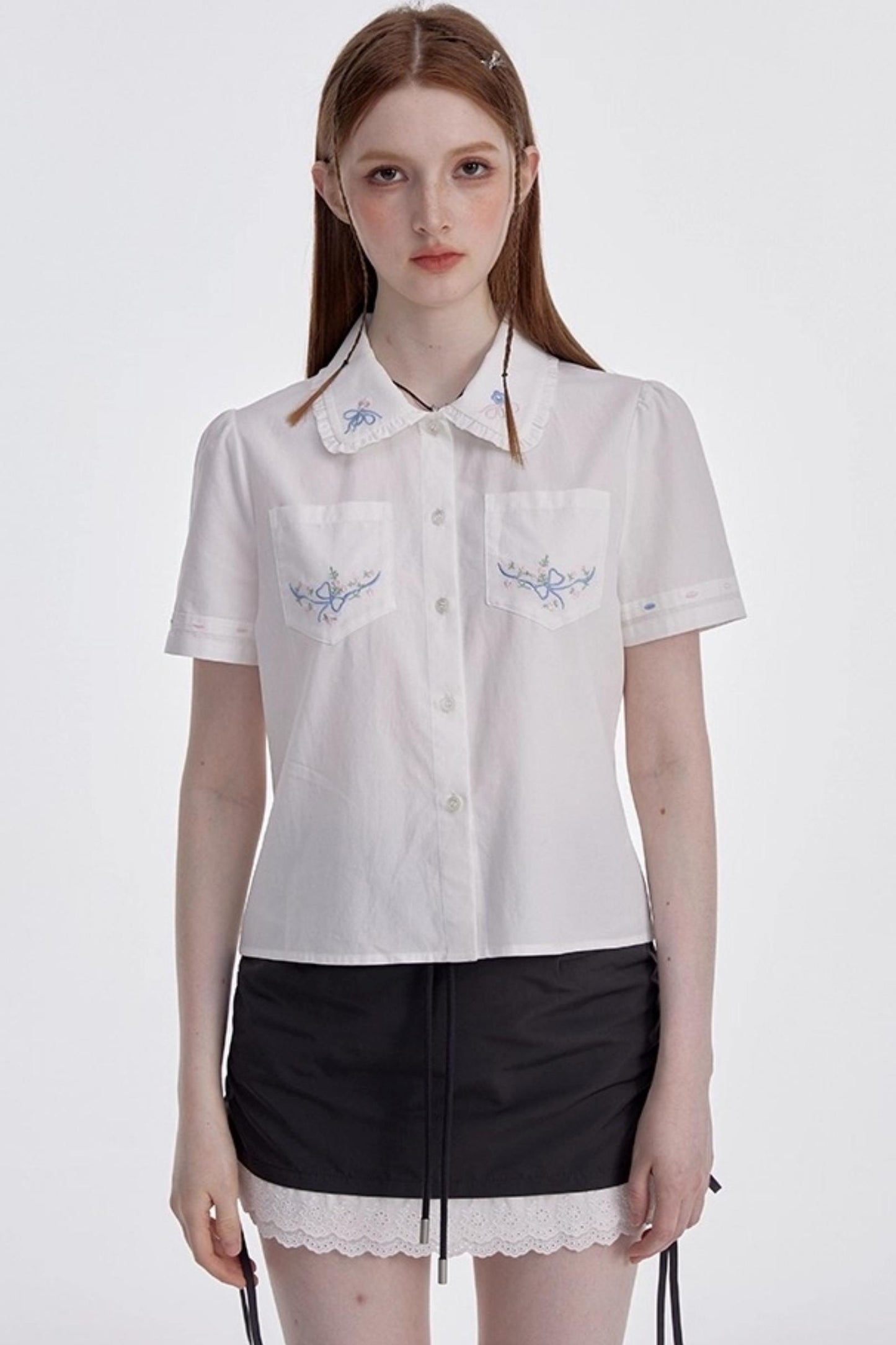 White Shirt Skirt Set-Up