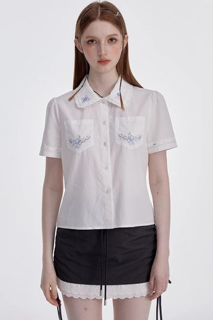 White Shirt Skirt Set-Up