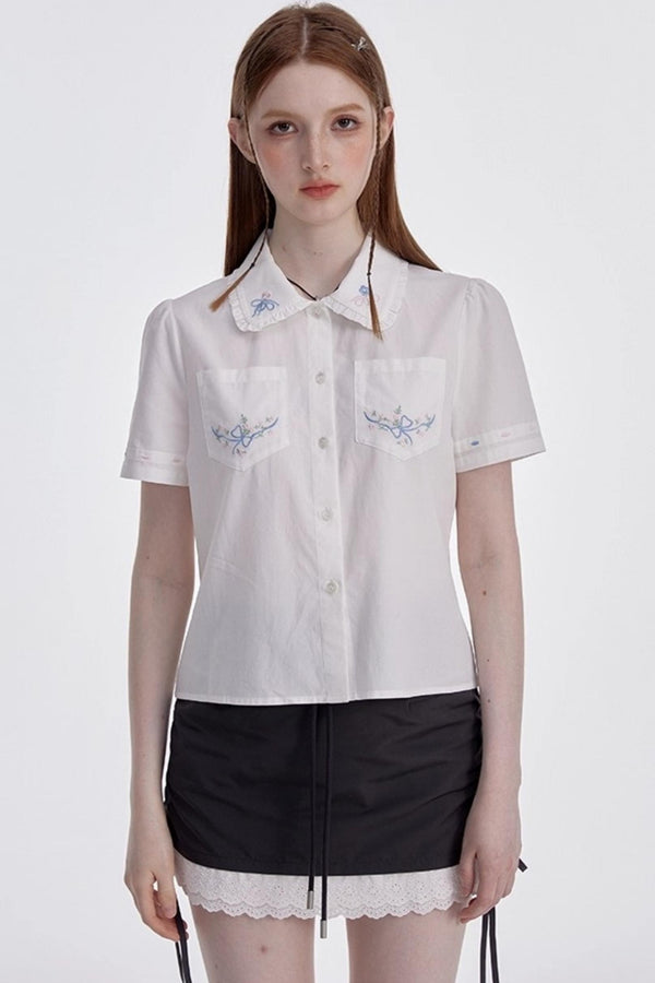 White Shirt Skirt Set-Up