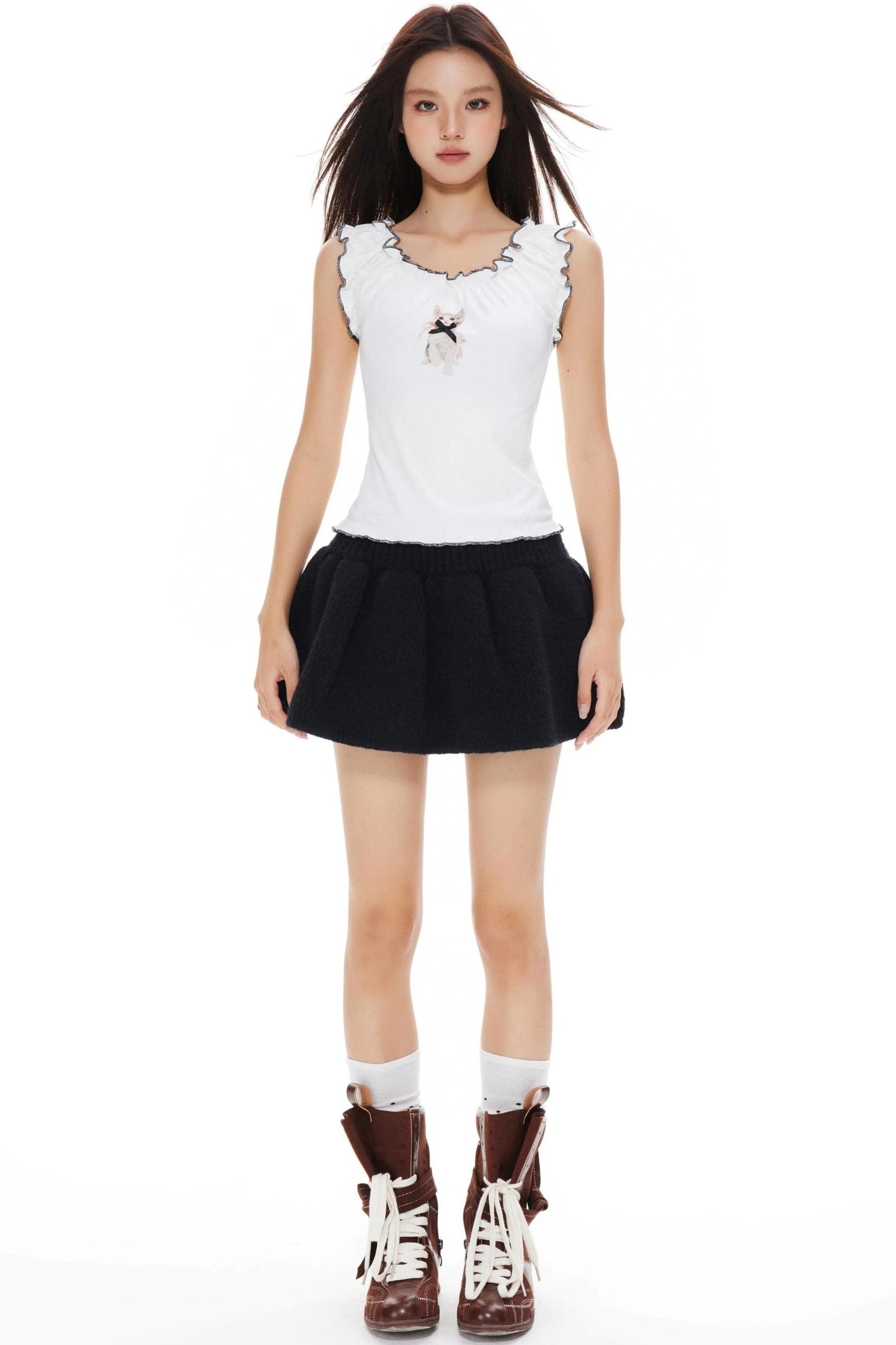 Girly White Camisole