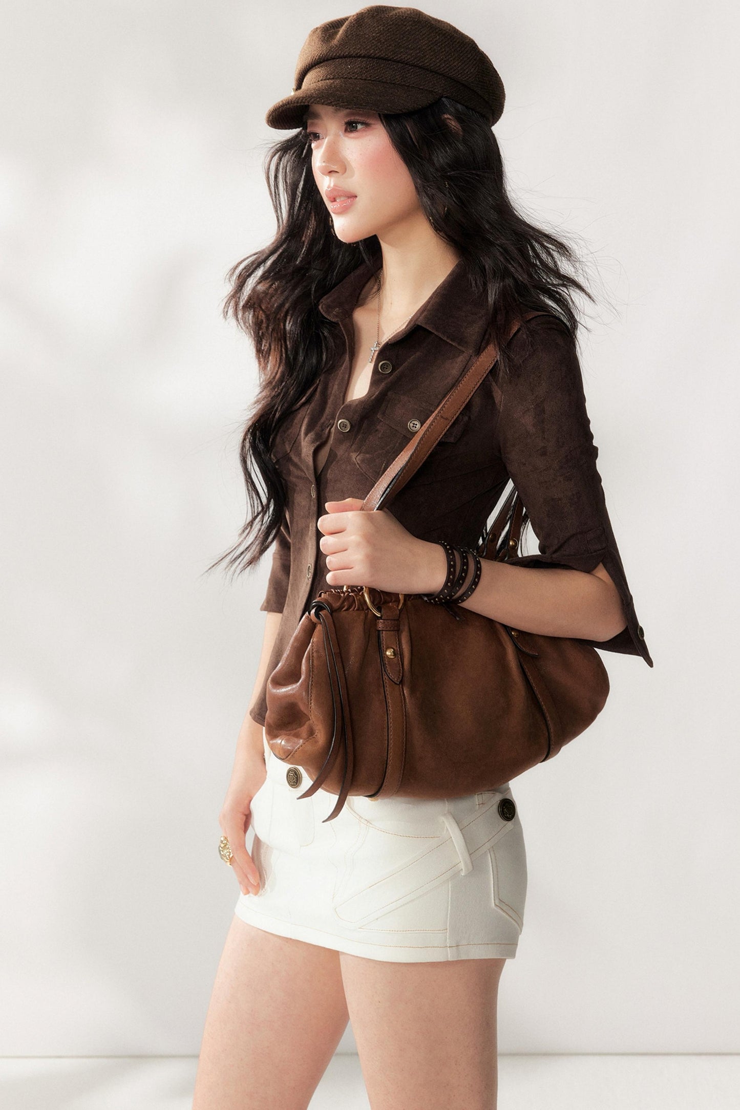 Retro Suede Workwear Shirt