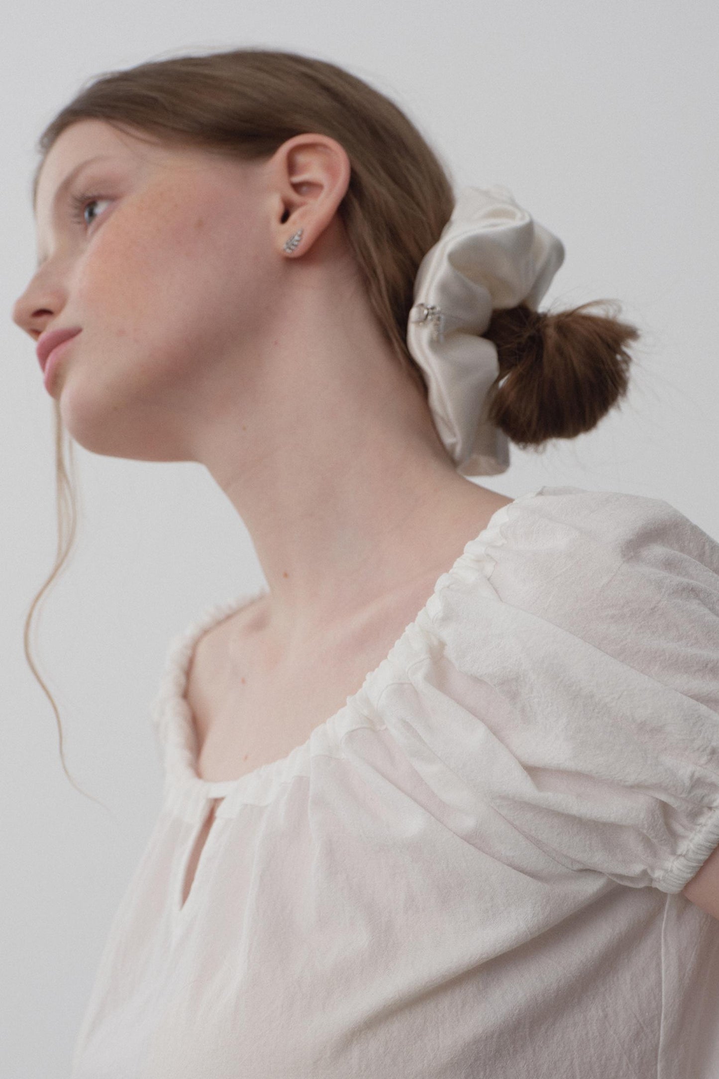 Satin Glitter Hair Ribbon