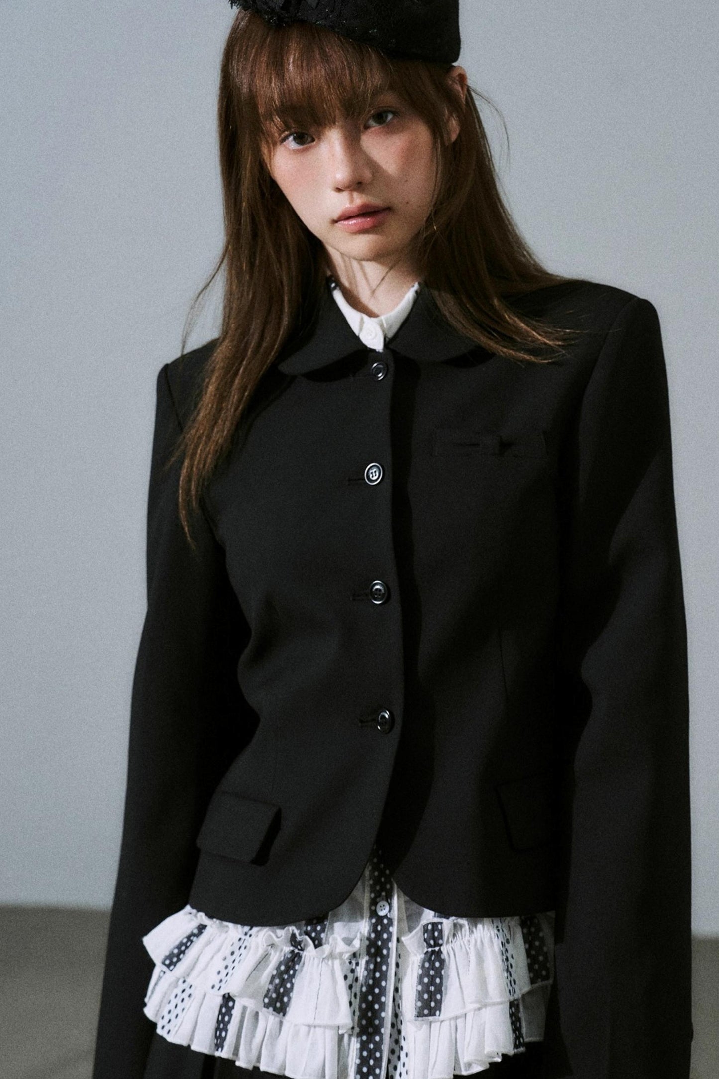 Japanese Girl Pleated Jacket Set-Up