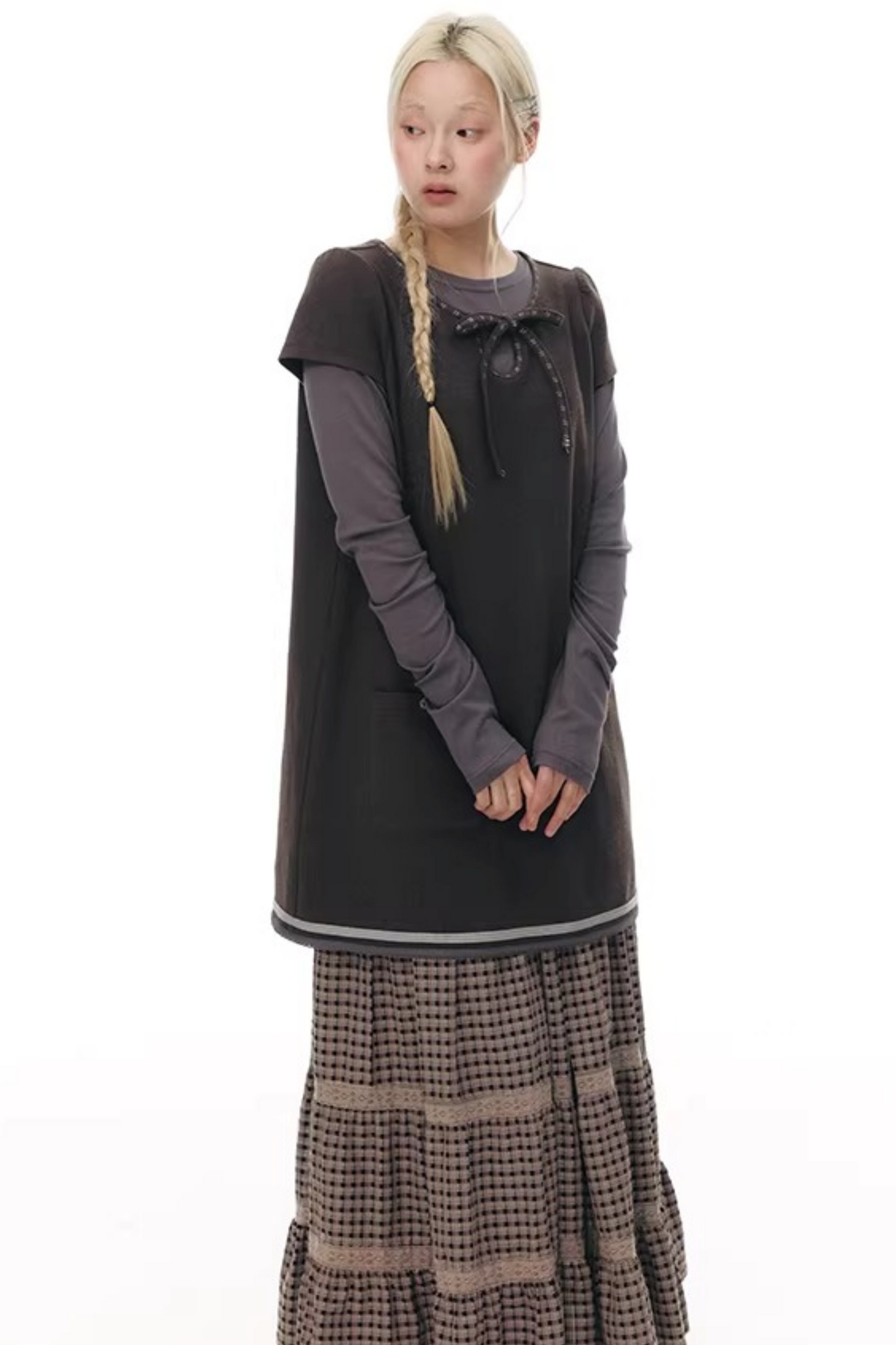 Patchwork Lace A-Line Skirt