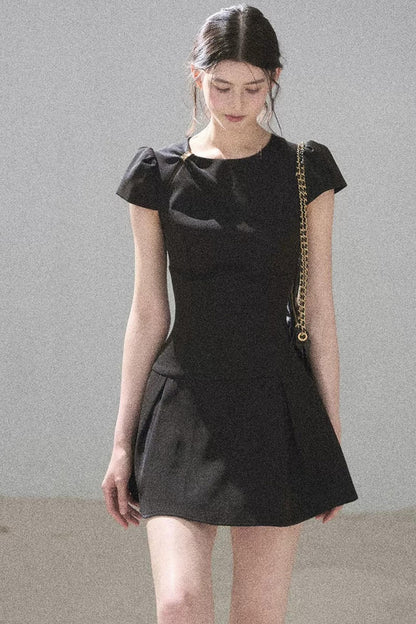 French Summer Puffy Dress