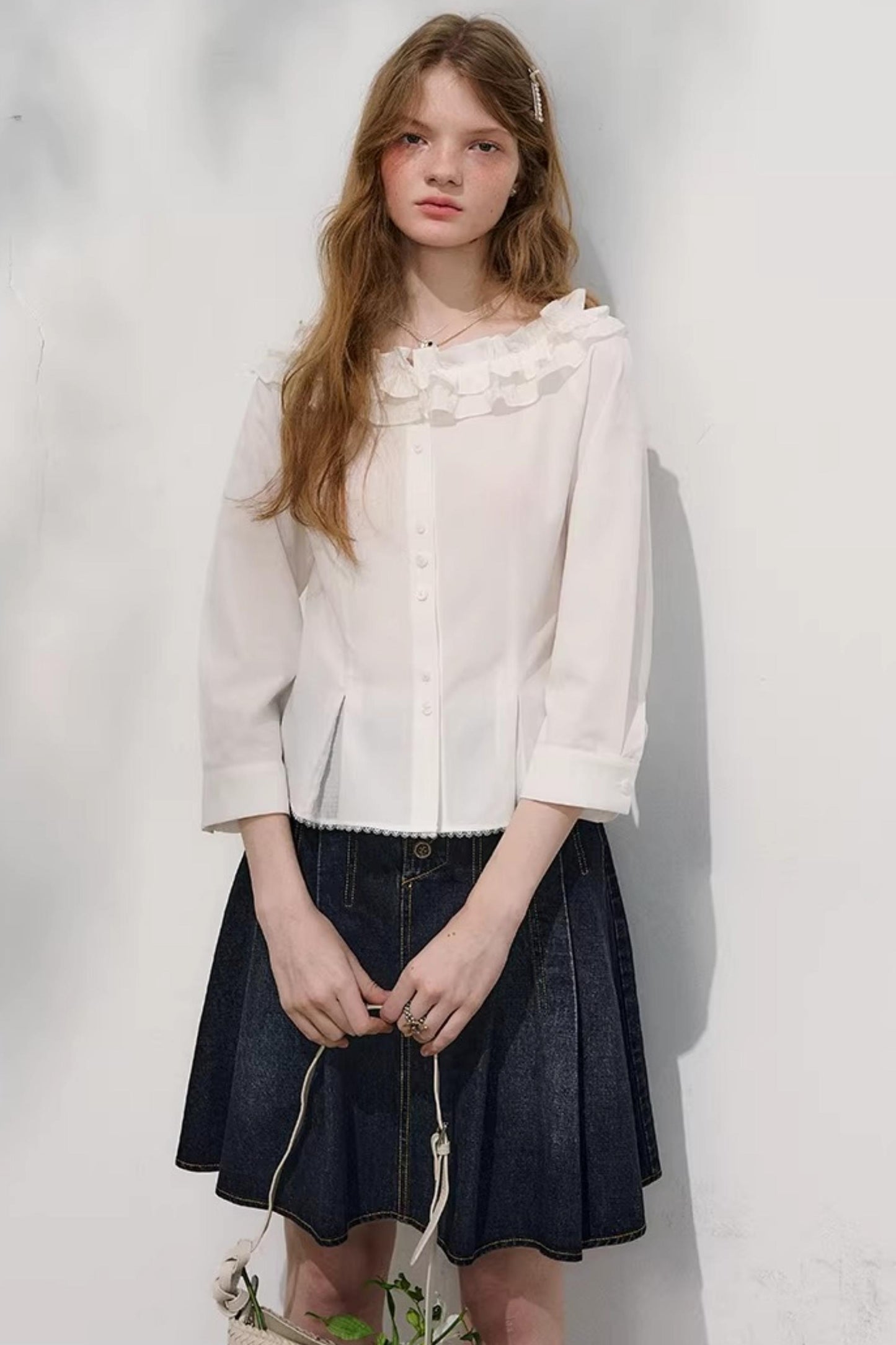 Love Thoughts White Lace Shirt