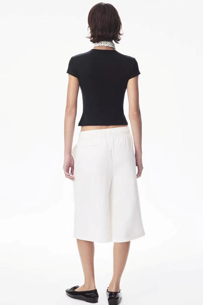 Two-Color Drawstring Sweatpants