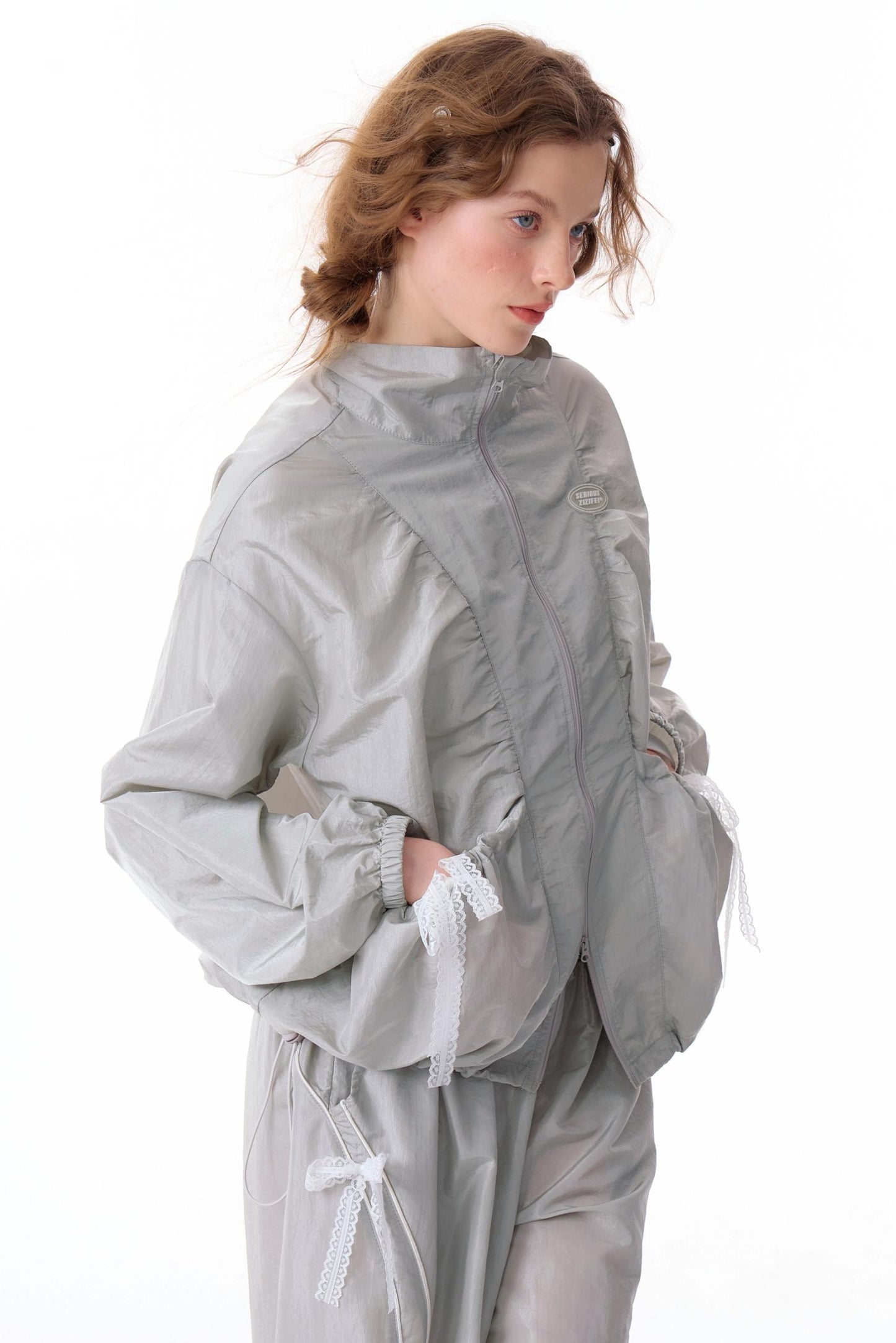 Loose Fit Lace Jacket