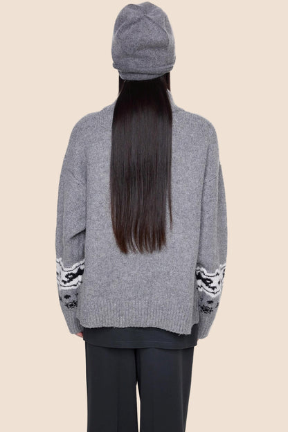 Vintage Dog Knit Cardigan Sweater