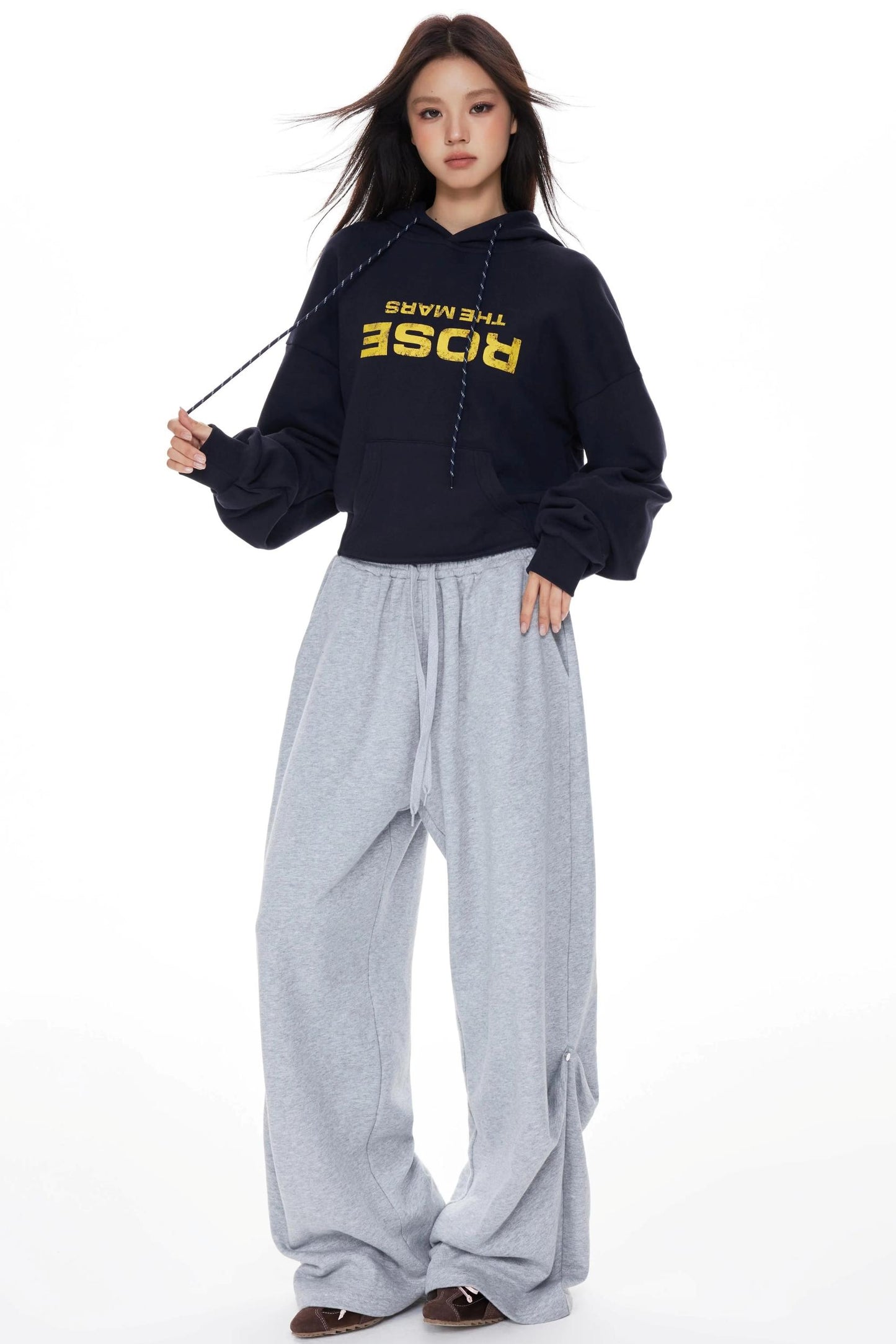 Vintage Red Hooded Sweatshirt