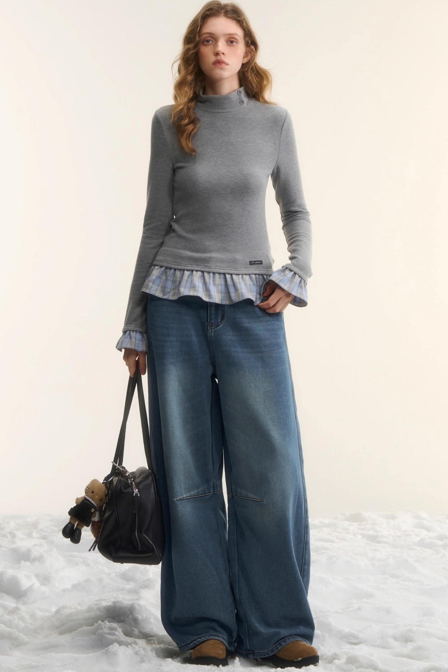 Blue Fleece-Lined Scimitar Pants