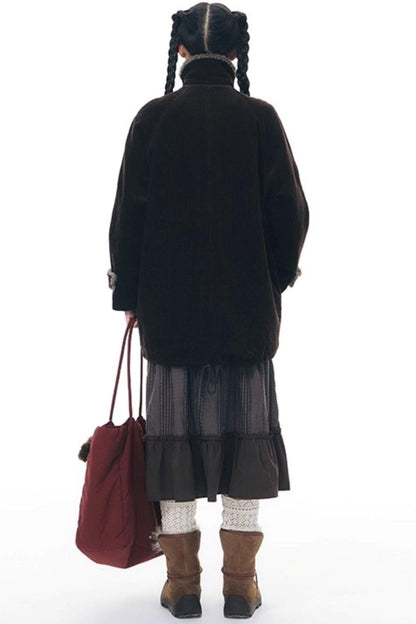 Corduroy Plush Patchwork Jacket