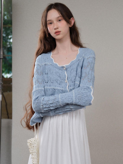 French Slouchy Knitted Cardigan