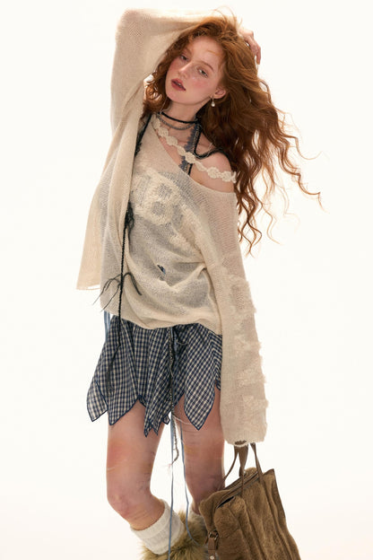 Autumn Wool Knit Smock Top