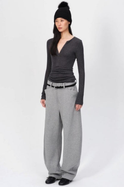 Winter Tencel Wool Slim Top